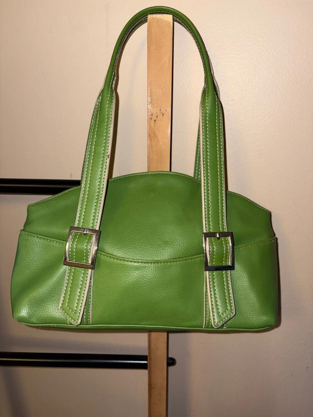 Y2K Green Faux Leather Bag